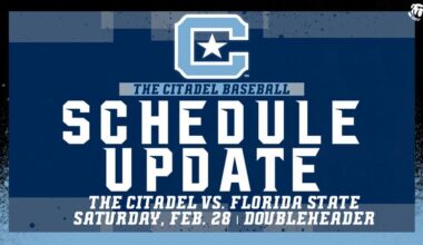 The Citadel-Florida State Adjust Weekend Slate, Schedule Saturday Doubleheader