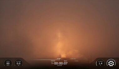 SpaceX Falcon 9 rocket launch from Florida