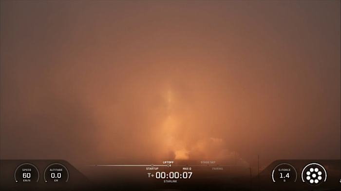 SpaceX Falcon 9 rocket launch from Florida