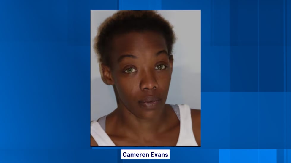 Cameren Evans' mugshot.