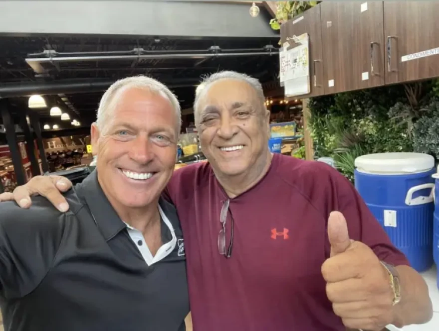 Marceno Sr. often hobnobbed in political circles. Above he’s pictured with Republican powerbroker Alfie Oakes.