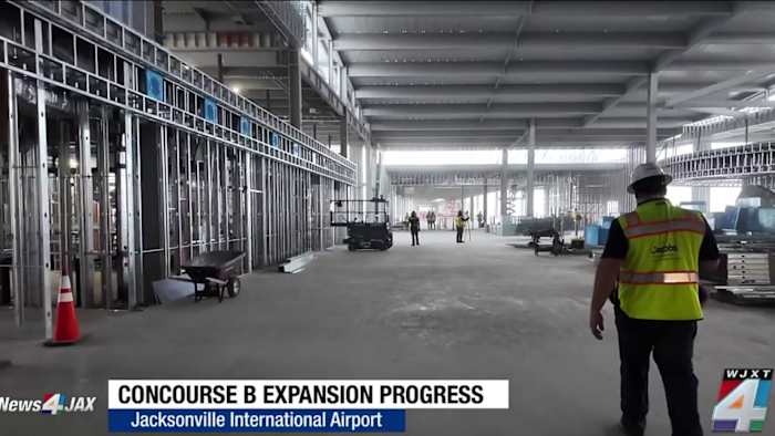 We're taking you behind-the-scenes as Concourse B takes shape at JAX