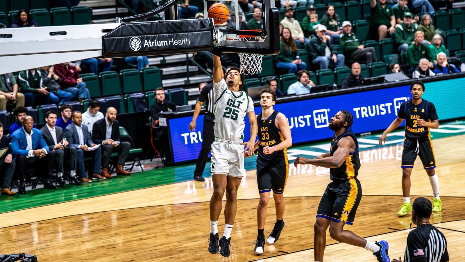Anton Bonke and Spencer Elliott celebrate Charlotte's win over North Texas