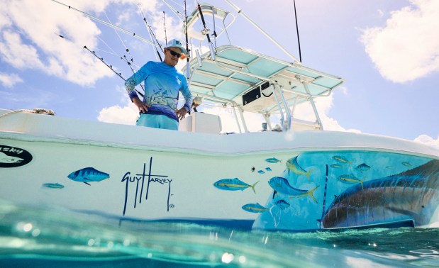 Dr. Guy Harvey, fisherman, conservationist and artist, in a scene from "Guy Harvey: The Documentary," screening at the Fort Lauderdale International Film Festival on Feb. 28 and March 1. (FLIFF/Courtesy)