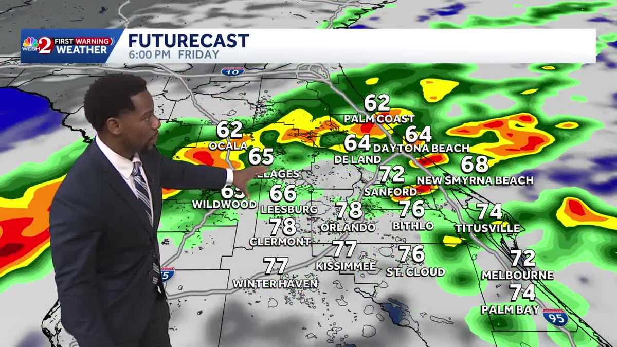 Drought Relieving Showers /Storms Slide into Central Florida