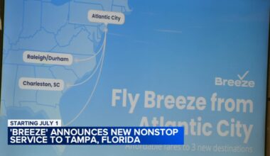 Breeze Airways Announces New Nonstop Service from Atlantic City to Tampa