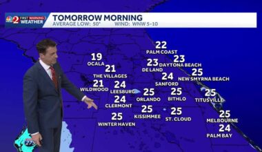 Chance of Snow in Central Florida Tonight