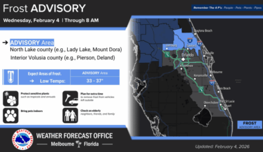 Frost advisory for parts of Central Florida but temperatures are warmer – Orlando Sentinel