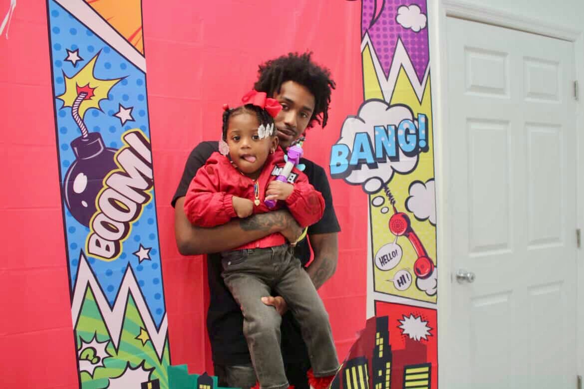 Everyone dressed in their favorite superhero costumes.