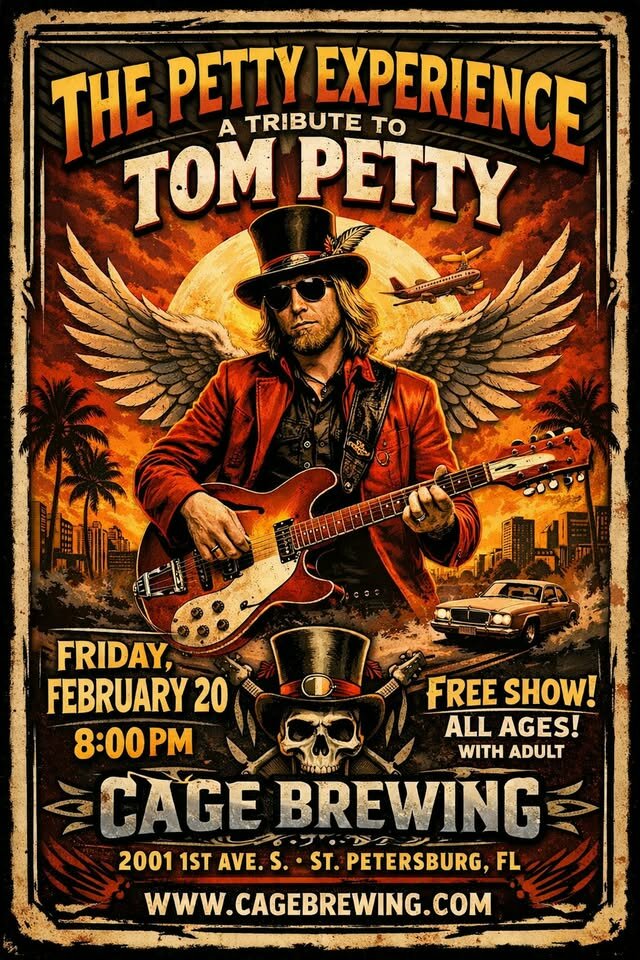 Tom Petty Experience at Cage Brewing