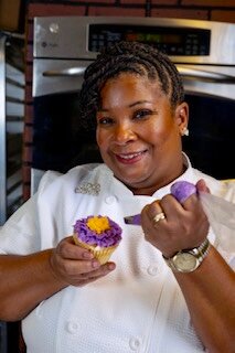 King specializes in cupcake bouquets.