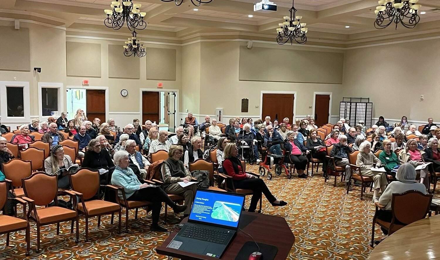 The presentation was well-attended.