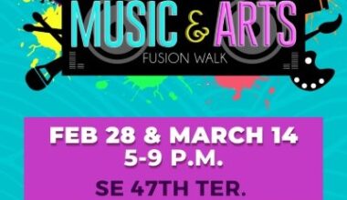 Music and Arts Fusion Walk Scheduled for 2/28 & 3/14