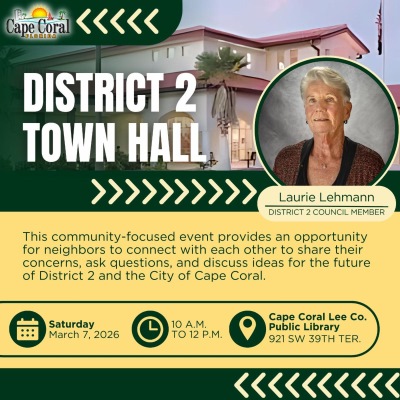 Council Member Lehmann Hosting District 2 Town Hall March 7