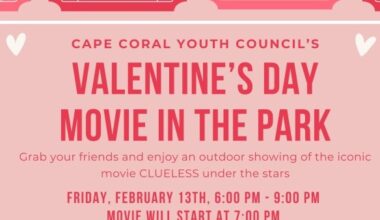 Cape Coral Youth Council Hosts Valentine’s Day “Movie in the Park” Featuring Clueless