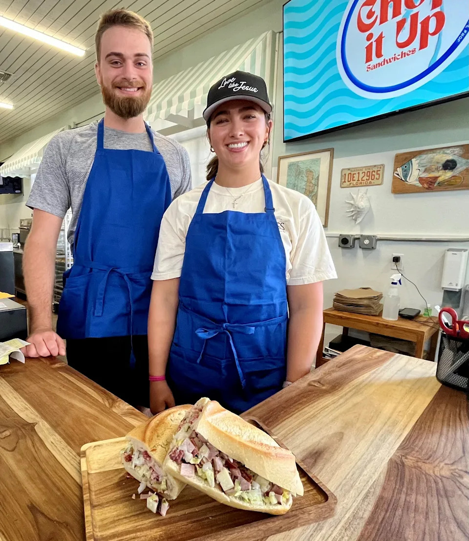Corrina Hohl and Evan Cassell are the owners of Chop It Up, a new sandwich shop in North Fort Myers.