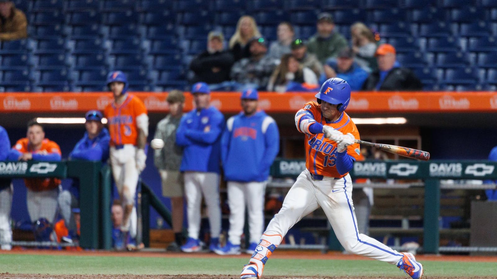 Peterson, Barberi lead Gators to series opening victory over No. 17 Miami