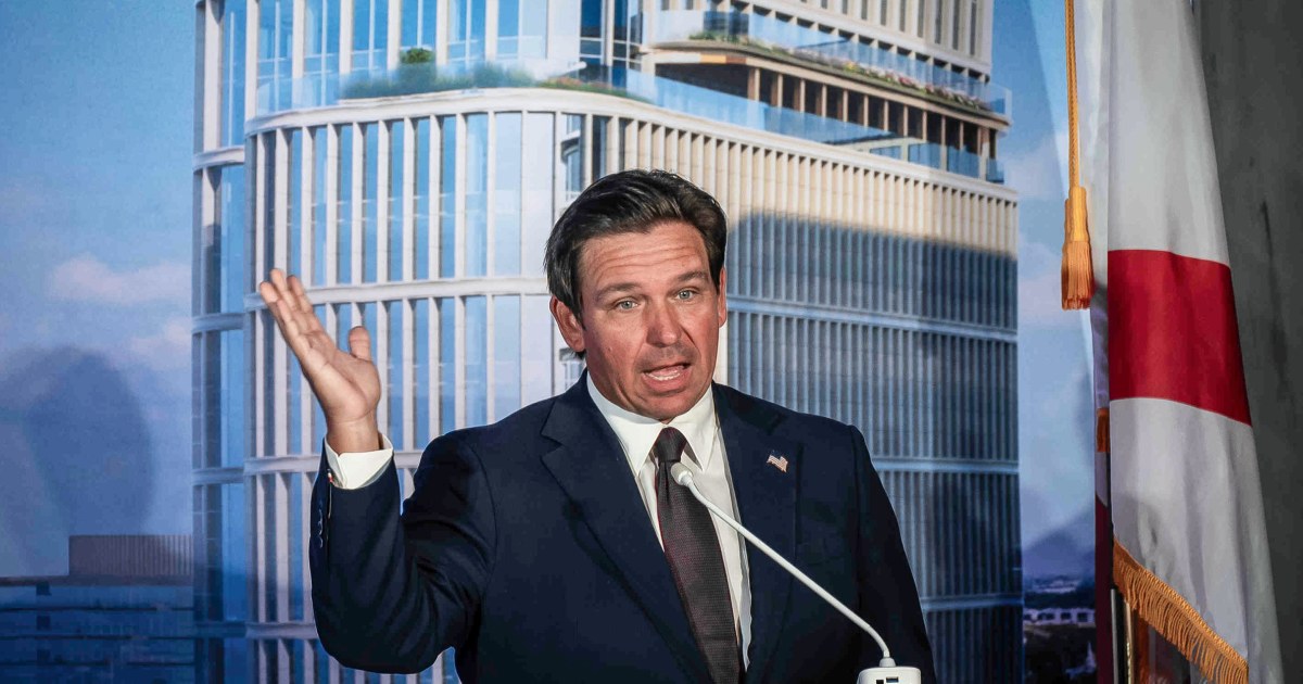Florida Gov. Ron DeSantis leans into AI skepticism, seeking a contrast with Vance