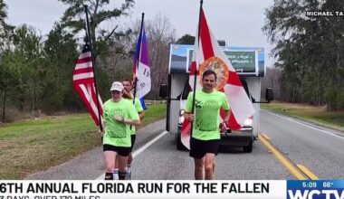 Runners begin 170-mile journey from Tallahassee to Jacksonville, honoring fallen service members