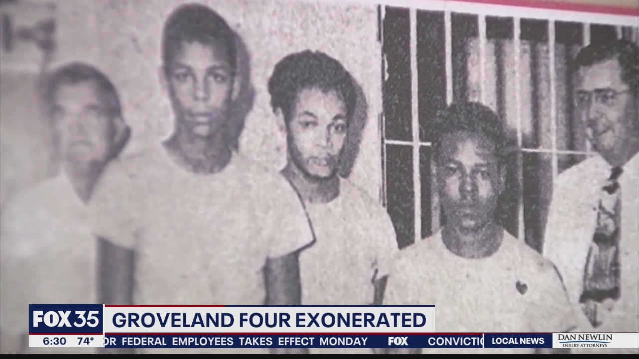 Families of the 'Groveland Four' overcome with emotion after convictions dismissed