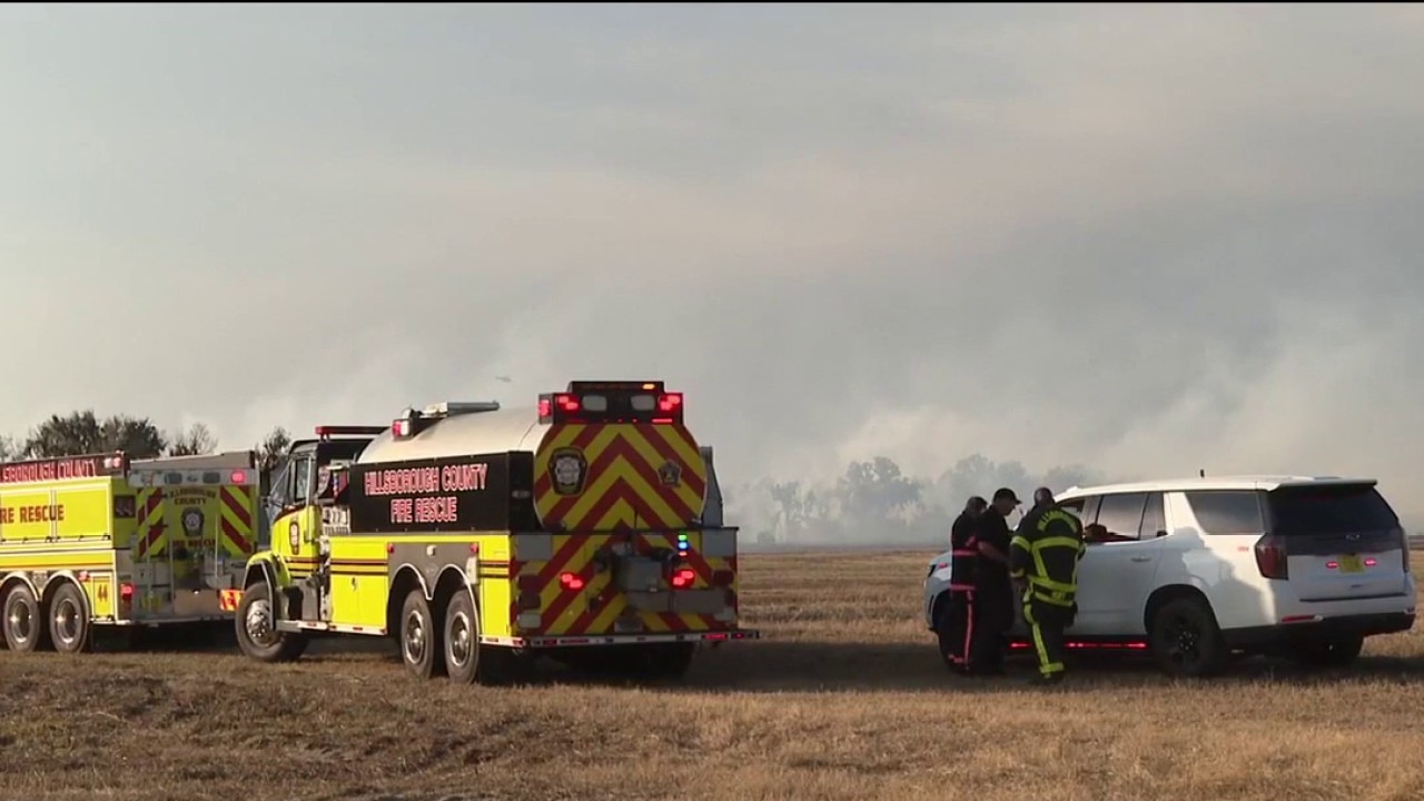 Dry and windy conditions sparking brush fires