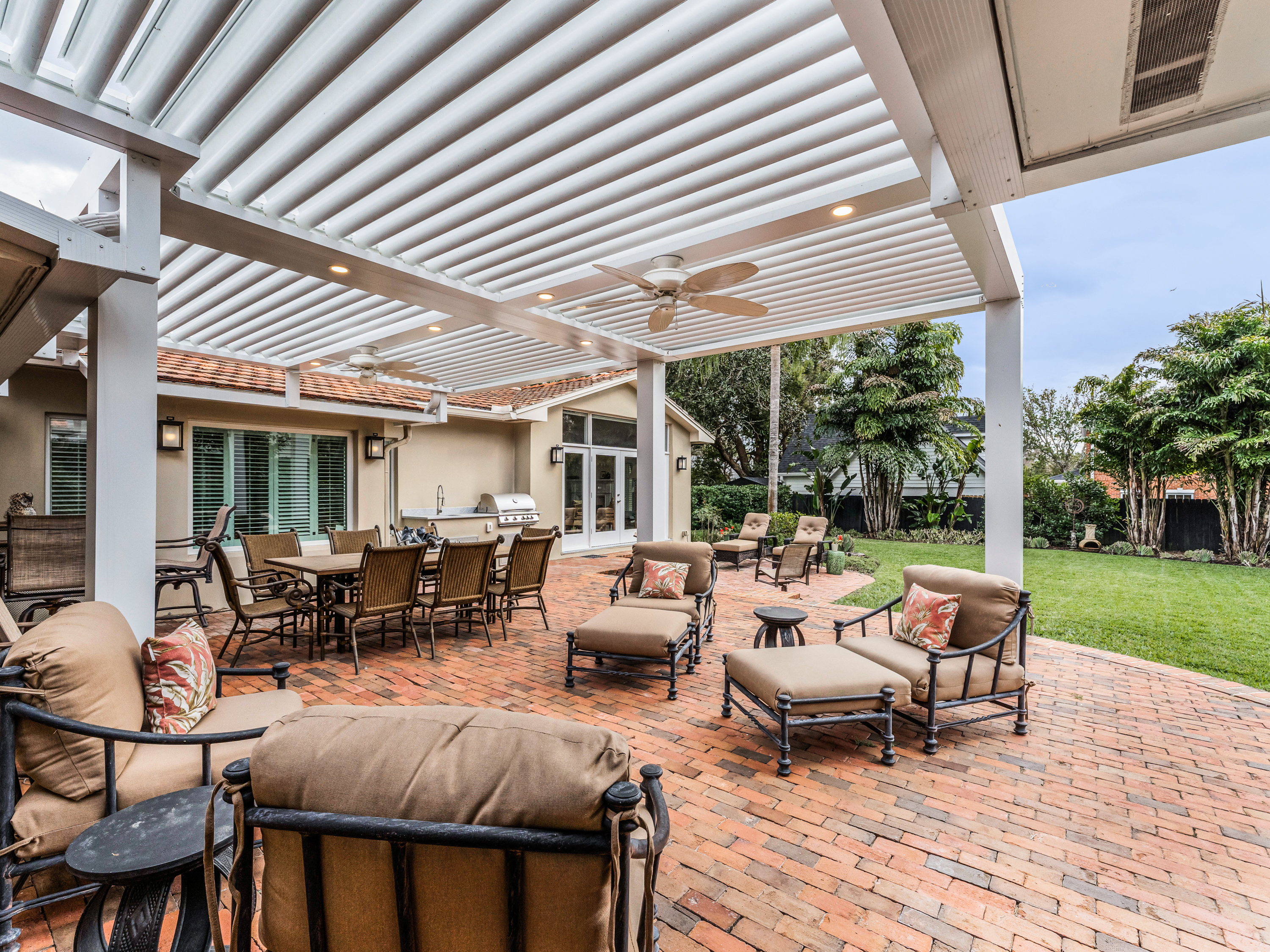 The backyard of the home at 1120 Palmer Avenue before...