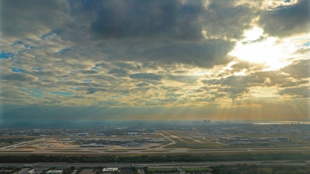 FILE - An aerial view of Tampa International Airport (TPA) on Jan. 31, 2021 in Tampa, Florida. (Photo by Mike Ehrmann/Getty Images)