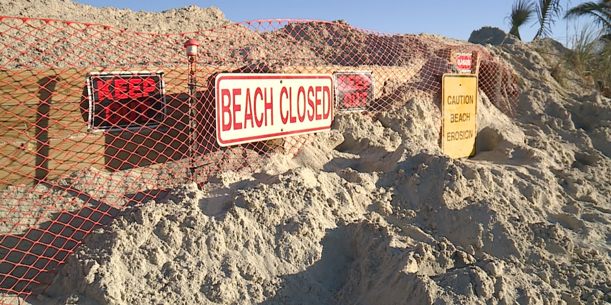 Emergency sand trucked to Fort Pierce beach as erosion threatens homes