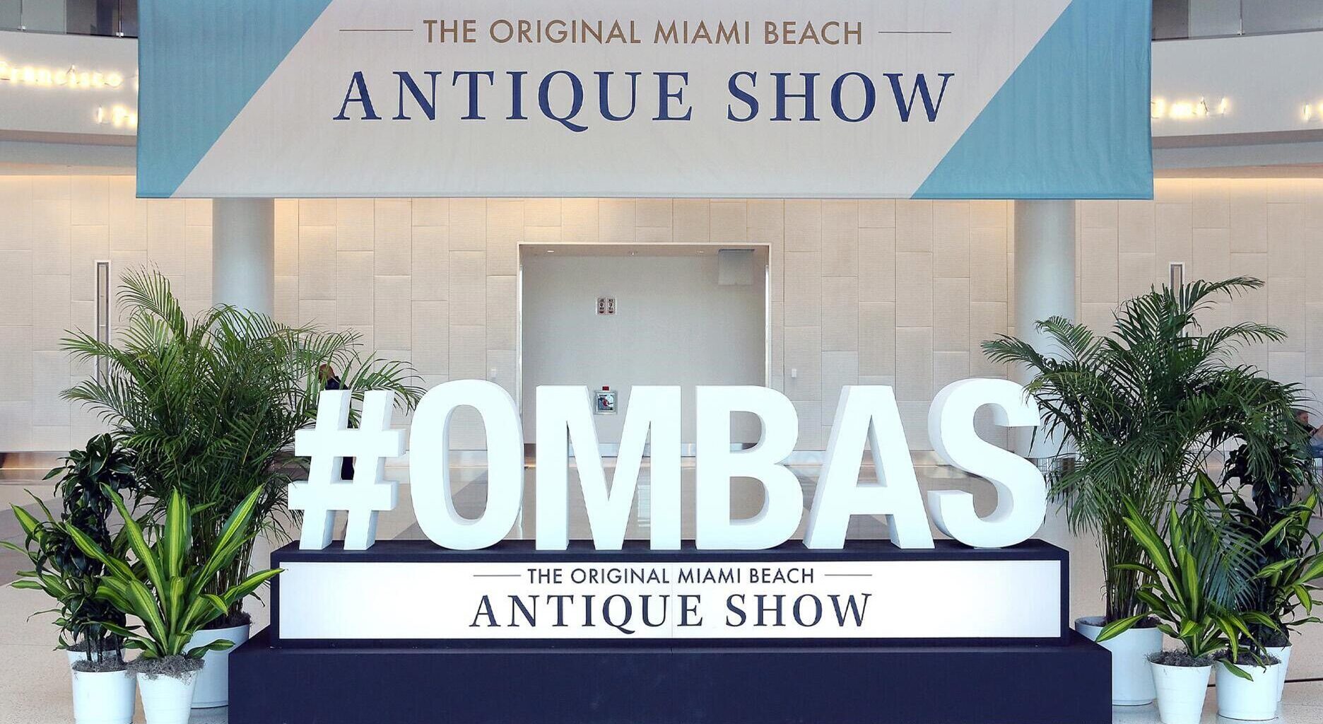 Original Miami Beach Antique Show sign
