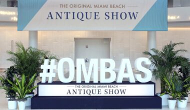 Original Miami Beach Antique Show sign
