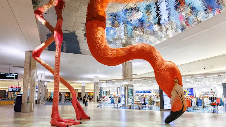 Terminal building of Tampa Airport in the United States.Getty Images