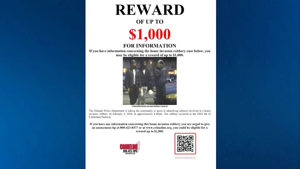 Orlando police seek tips in Feb. 4 home invasion robbery case