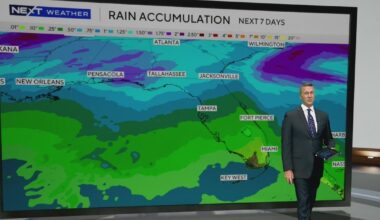 Rain chances continue to be low in South Florida as temperatures get warmer