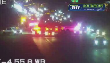 Westbound lanes of I-4 closed between Haines City exits due to roadway depression