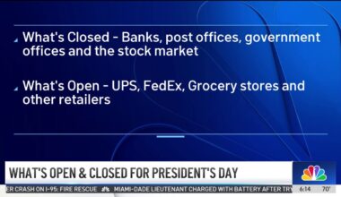 What is open and closed on Presidents Day 2026 in South Florida? – NBC 6 South Florida