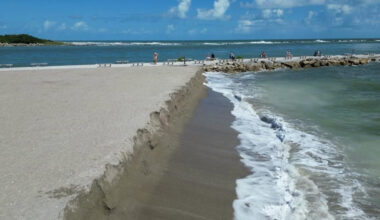 Emergency sand project underway as beach erosion threatens Fort Pierce homes on shoreline