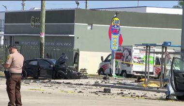 Man killed, 8 people injured in crash at NW Miami-Dade bus stop – NBC 6 South Florida