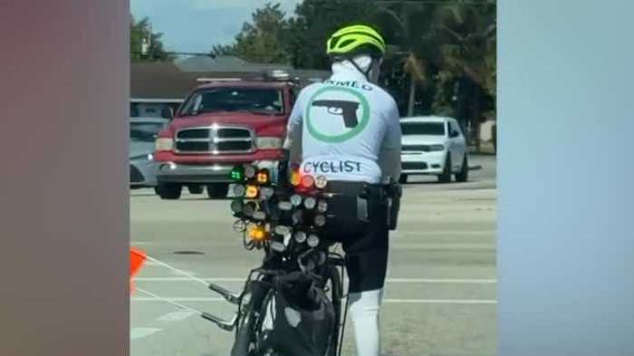 Armed cyclist in Cape Coral draws mixed reactions