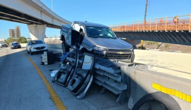 Pickup truck slams into guardrail on I-275 after driver’s medical emergency, FHP says