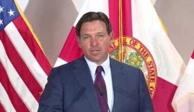 Florida Gov. DeSantis speaks at Palm Beach State College