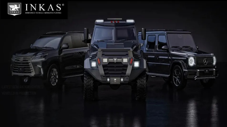 An artist's rendering shows some of the armored vehicles produced by INKAS Group, which plans to build a new facility in Fort Pierce.