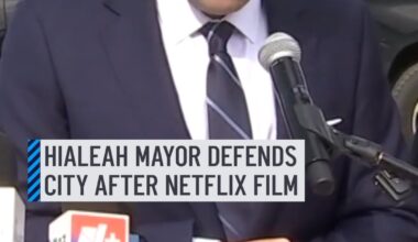 The mayor of Hialeah is responding to the city’s portrayal in the new Netflix movie “The Rip,” saying the film misrepresents the city and its police department. He pointed to crime statistics and national safety rankings as he defended Hialeah’s image. #Hialeah #NetflixFilm #TheRip