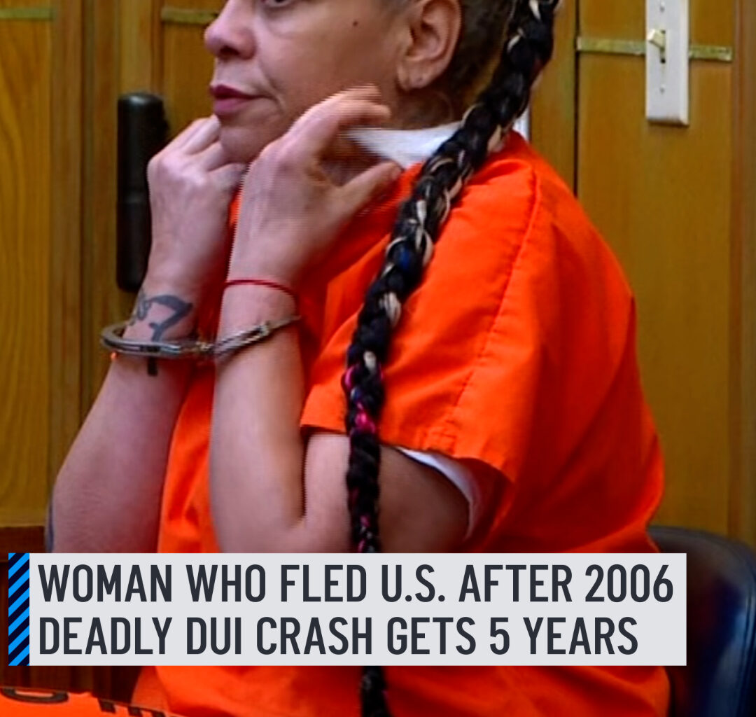A woman who fatally struck another woman in Hialeah while driving drunk nearly two decades ago and then fled the country before she was captured last year has been sentenced to five years in prison after she pleading guilty. Full story: http://on.nbc6.com/nuEEiHQ #crash #hialeah #driving #prison