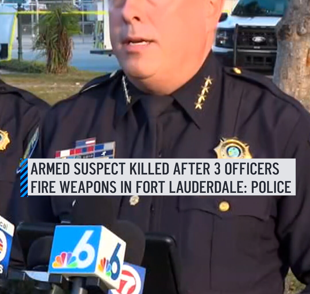 According to Fort Lauderdale Police, officers received reports of a disturbance near Chateau Park Drive and Northwest Ninth Avenue. During the incident, police said a man who was not related to the initial disturbance approached officers and fired a weapon. More details here: http://on.nbc6.com/5F3RXTa #fortlauderdale #policeshooting #surveillancevideo