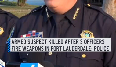 According to Fort Lauderdale Police, officers received reports of a disturbance near Chateau Park Drive and Northwest Ninth Avenue. During the incident, police said a man who was not related to the initial disturbance approached officers and fired a weapon. More details here: http://on.nbc6.com/5F3RXTa #fortlauderdale #policeshooting #surveillancevideo
