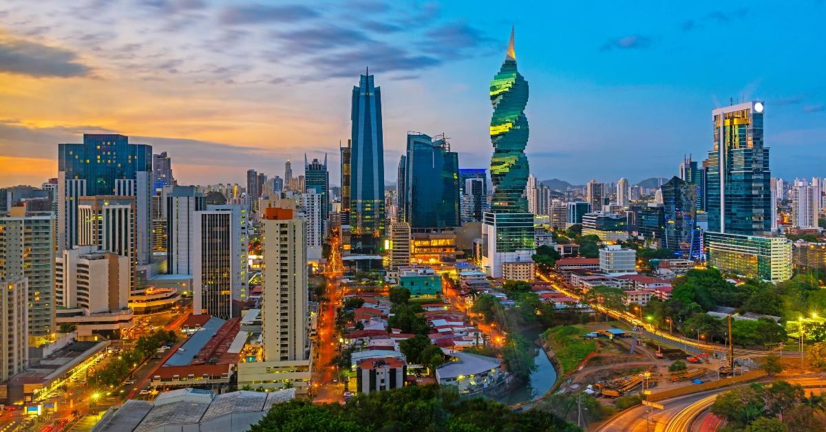 panoramic skyline of Panama City