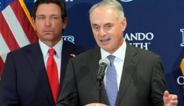 Florida's DeSantis and MLB commissioner support new Rays stadium in Tampa | MLB