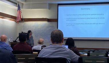 Professor hosts colloquium on quantum network research in College of Optics and Photonics | News