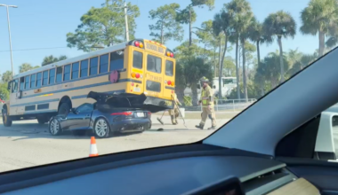 Lee County school bus involved in crash with vehicle | Lee County