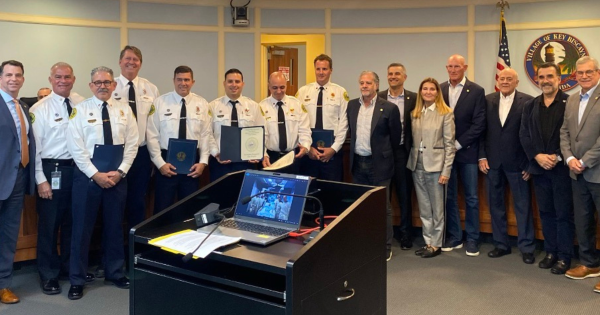 Eight KB Fire Rescue members honored for life-saving response | Key Biscayne